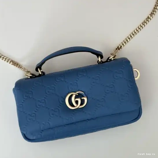First bag ru handle Milano GUCCI mini bag-21*12.5*4.5CM GG top 0503
